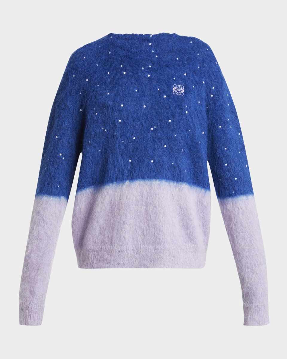 Bi-Color Crystal Fuzzy Sweat